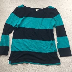 Jcrew striped boatneck long sleeve